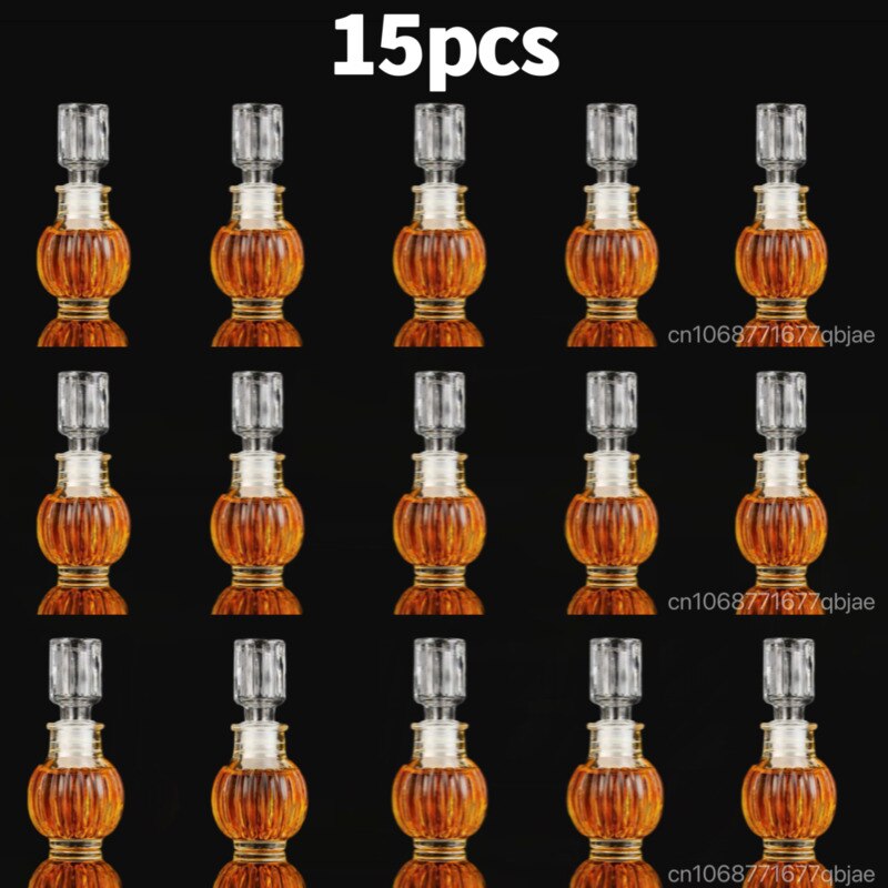 5 10 15 Pcs Whisky Glass Bottle 50ml Liquor Wedding Gift Mini Dispenser For Alcohol Decanter Wine