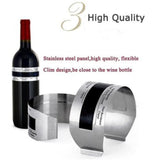 Wine Collar Thermometer Bar Beverage Tool Clever Bottle Snap Thermometer LCD Display clip Sensor