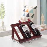 Simple Red Wine Rack Solid Wood Decoration Installation Free Household Wine Bottle Rack