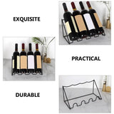 Iron Wine Display Stand Creative Wine Bottle Storage Racks Multi Groove Wine Holder Cabinet Shelf