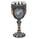 Vintage Gothic Wine Glass Creative Stainless Steel Grape Red Wine Whiskey Goblet Medieval Europe