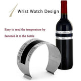 Wine Collar Thermometer Bar Beverage Tool Clever Bottle Snap Thermometer LCD Display clip Sensor