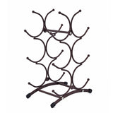 European style 6 Bottle Wine Rack Metal Freestanding Kitchen Storage Stand Wine Cabinet