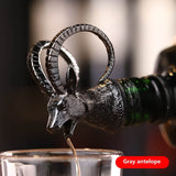 Zinc Alloy Deer Stag Head Wine Pourer Unique Wine Bottle Stoppers