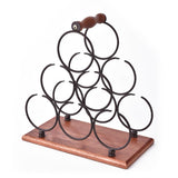 Stacked ring wine rack iron restaurant decoration wine rack stacked wine rack