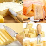 Stainless Steel Wooden Cheese Slicer Cutter Board