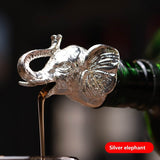 Zinc Alloy Deer Stag Head Wine Pourer Unique Wine Bottle Stoppers