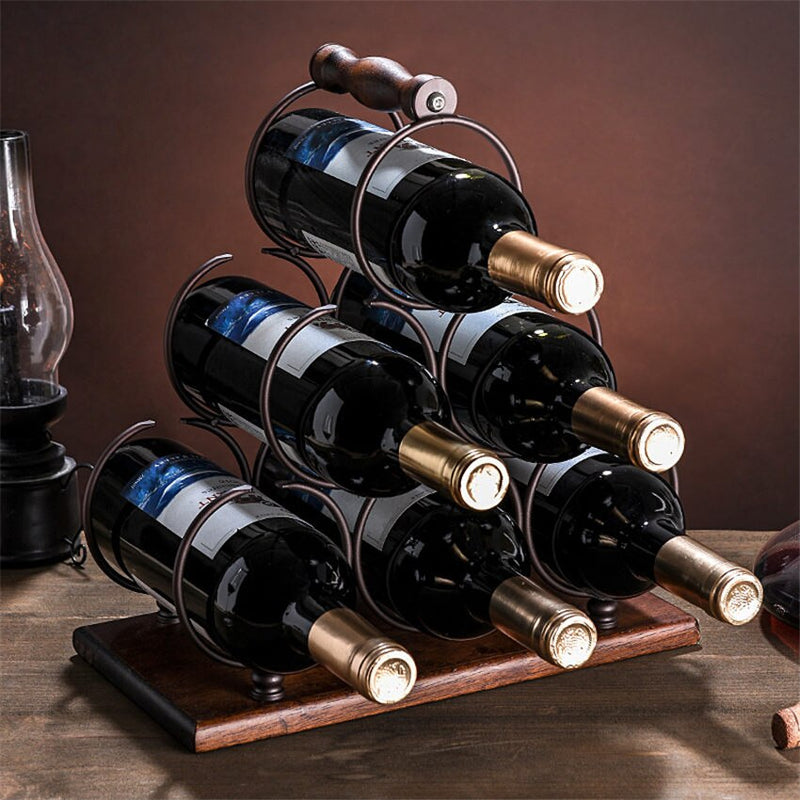 Stacked ring wine rack iron restaurant decoration wine rack stacked wine rack