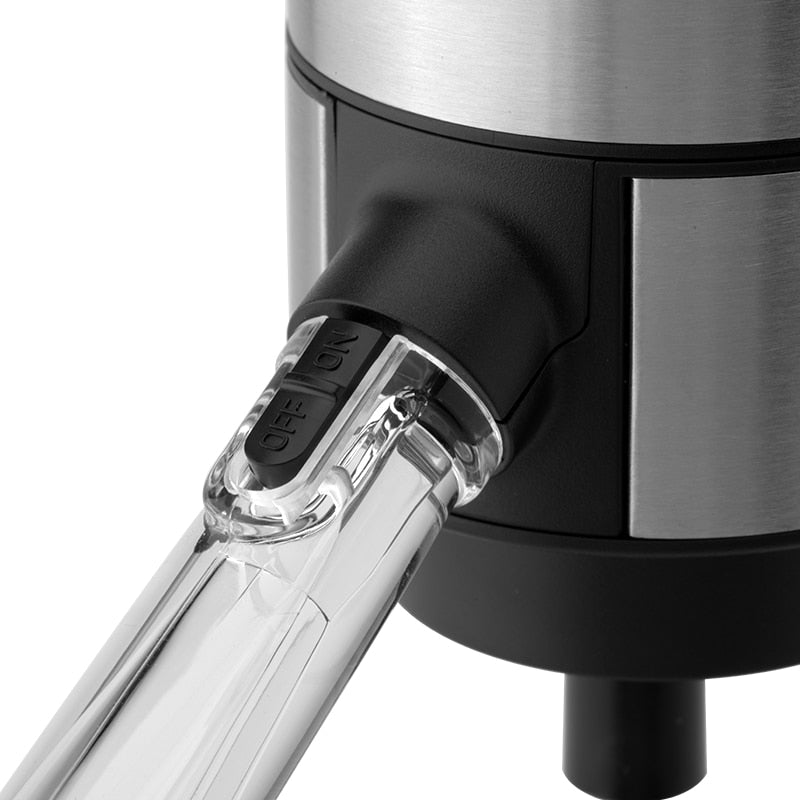 2021 New Stainless steel Battery Operated Electric Wine Decanter Wine Aerator