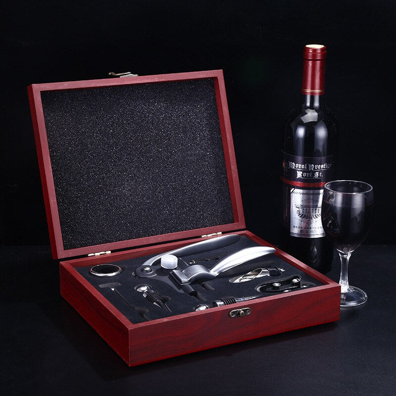 9Pcs/Set Wine Opener Zinc Alloy Rabbit Shener Kit Professional