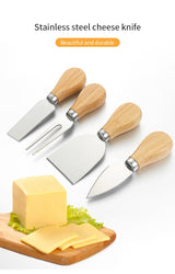 Stainless Steel Wooden Cheese Slicer Cutter Board