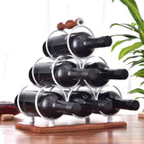 Stacked ring wine rack iron restaurant decoration wine rack stacked wine rack