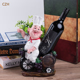 Funny Chef Bottle Rack Decorative Tabletop Cook Cask Wine Bottle Holder