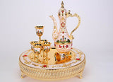 Eight-Piece Wine set European Retro Alloy Liqueur set Russian