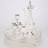 Eight-Piece Wine set European Retro Alloy Liqueur set Russian