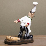 VILEAD 21cm Resin Mustache Chef Back Wine Rack