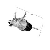 Zinc Alloy Deer Stag Head Wine Pourer Unique Wine Bottle Stoppers