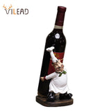 VILEAD 21cm Resin Mustache Chef Back Wine Rack