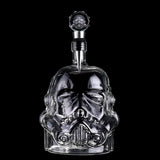 Wine Glass Set  Storm Trooper Helmet Whiskey Decanter Whiskey Glass Cup Wine