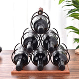 Stacked ring wine rack iron restaurant decoration wine rack stacked wine rack