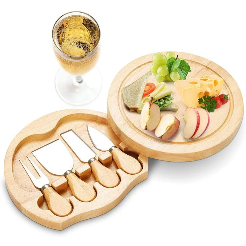 Stainless Steel Wooden Cheese Slicer Cutter Board