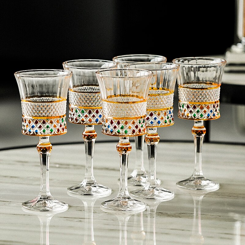 Luxury Personalized Wine Glasses Household Bar  Crystal Glass Creative Goblet