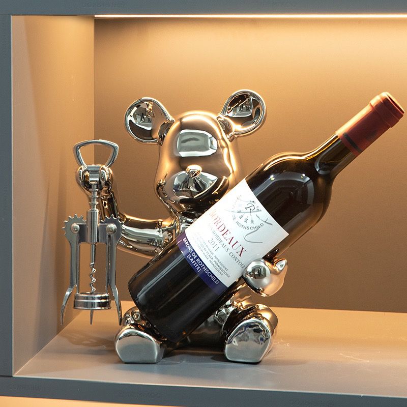 Creative High-End Living Room Ceramic Wine Rack Home Wine Cabinet Decoration