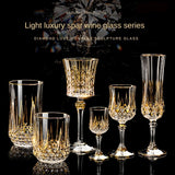 French imported luxury CDA whisky glass gold crystal red wine cup high-end wine