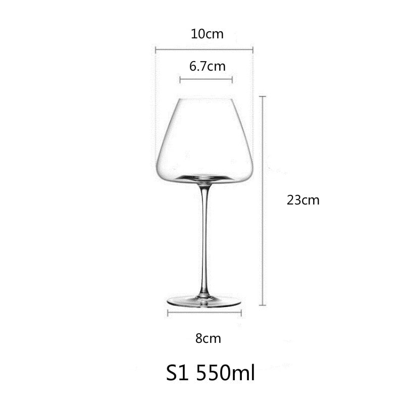 Handmade Red Wine Glass Ultra-Thin Crystal