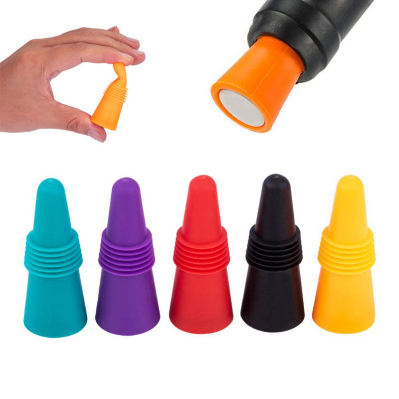 Silicone Wine Bottle Stopper Set