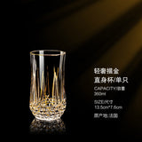 French imported luxury CDA whisky glass gold crystal red wine cup high-end wine