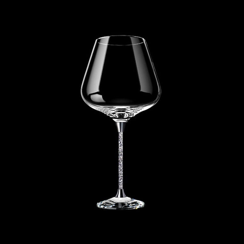 Goblet Wine Glass Lead-Free Crystal Glass 470/700ml High-Grade Leather box