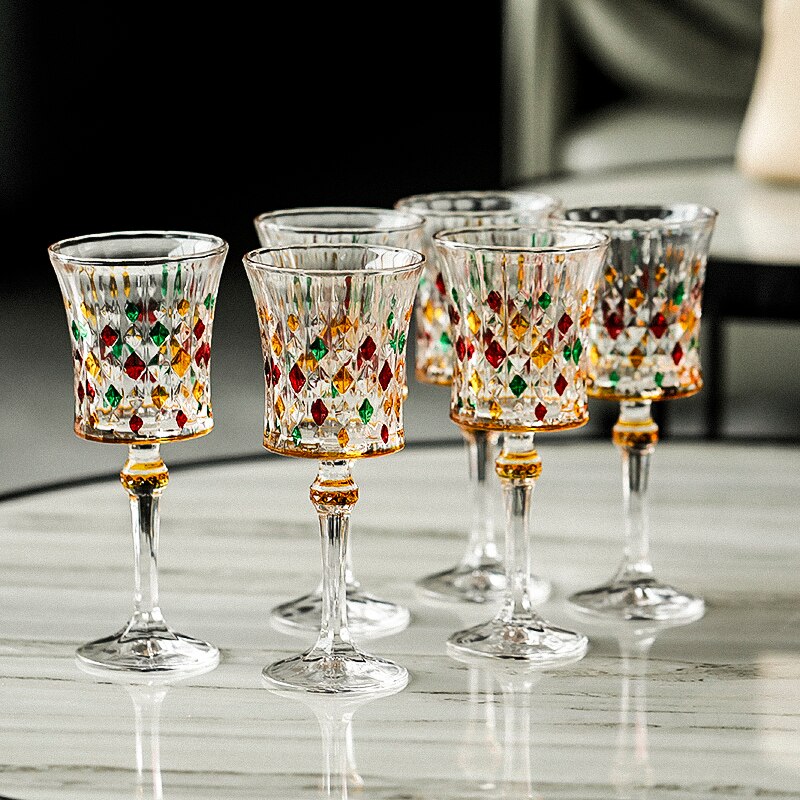 Luxury Personalized Wine Glasses Household Bar  Crystal Glass Creative Goblet