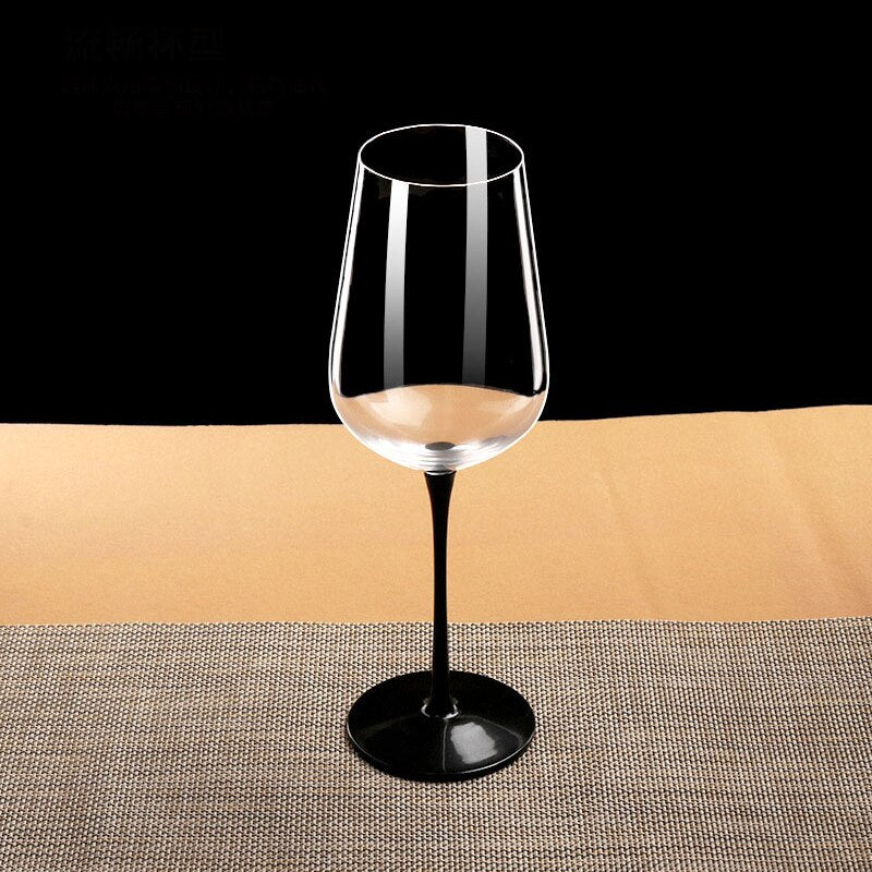 Black Rod Crystal Wine Glasses