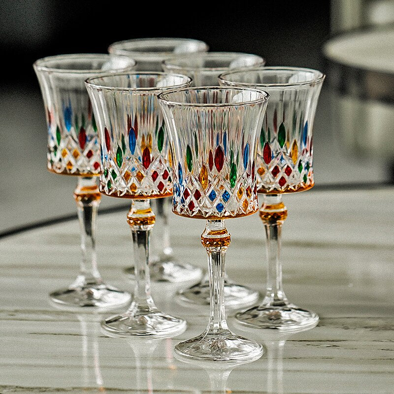 Luxury Personalized Wine Glasses Household Bar  Crystal Glass Creative Goblet