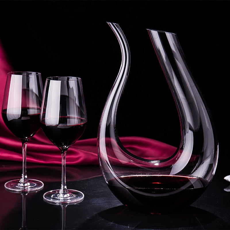 1000ML High Grade Crystal U-shaped Wine Decanter