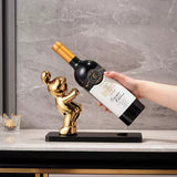 Ceramic Red Wine Holder living room luxury wine cabinet decorations High foot wine glass holder household wine bottle rack